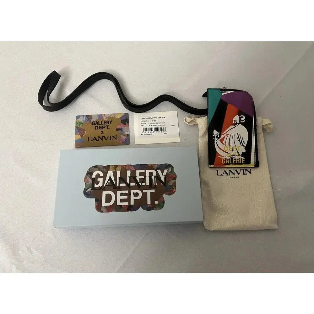 NIB Lanvin x Gallery Dept. Card Holder Lanyard Mother & Daughter Wallet $550.00
